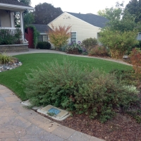 Faux Grass Silver Lake, Indiana Landscape Rock, Front Yard Ideas