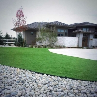 Synthetic Turf Indianapolis, Indiana Landscape Rock, Front Yard Landscaping