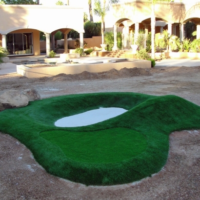 Fake Lawn Akron, Indiana Indoor Putting Green, Commercial Landscape