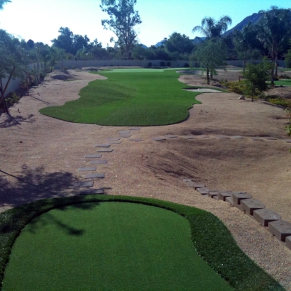 Faux Grass Odon, Indiana City Landscape, Backyard Garden Ideas