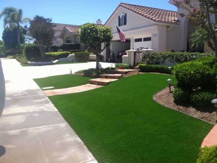 Artificial Grass Carpet Jasonville, Indiana Landscape Design, Front Yard