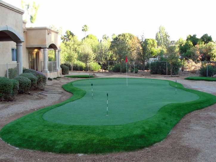 Fake Turf Charlestown, Indiana Putting Green Flags, Small Backyard Ideas