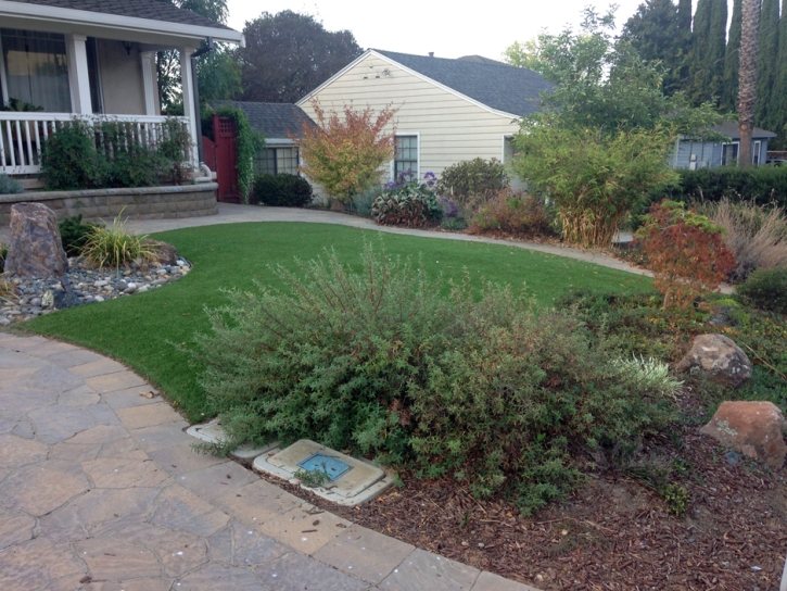 Faux Grass Silver Lake, Indiana Landscape Rock, Front Yard Ideas