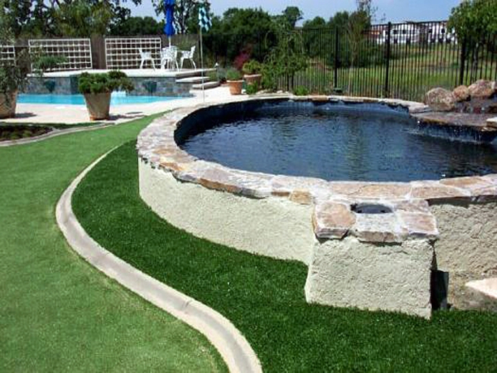 Installing Artificial Grass Indianapolis, Indiana City Landscape, Backyard Pool